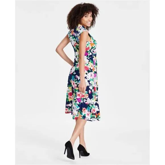Jessica Howard Womens Floral A-line Dress, NWT - Picture 2 of 2